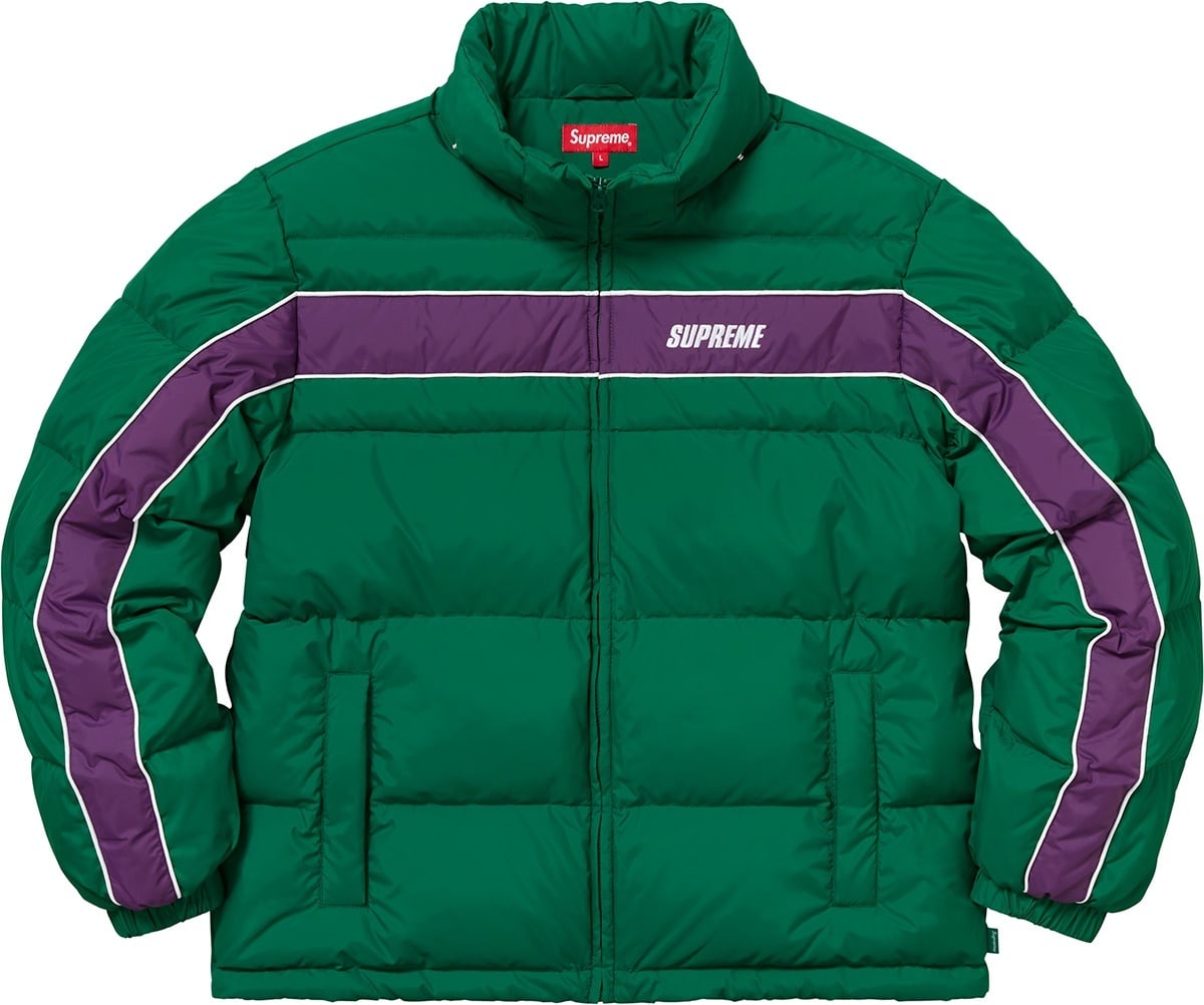 Stripe Panel Down Jacket view 19